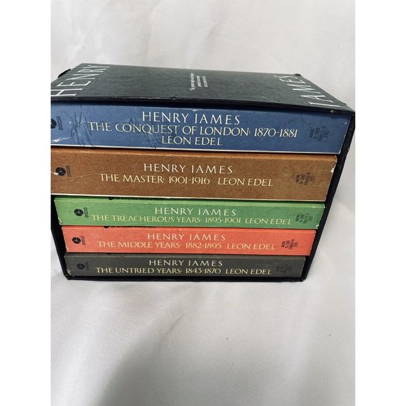 Henry James The Complete Biography Leon Edel Box Set Discus Avon Paperback Books - Picture 3 of 12